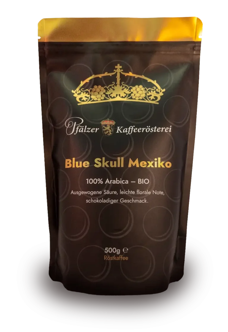 Kaffee Sorte "Blue Skull Mexico" bestehend aus 100% Arabica Kaffeebohnen