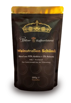 Weinstraßen Schümli, Kaffee in moderner Verpackung