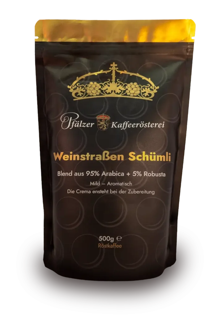 Weinstraßen Schümli, Kaffee in moderner Verpackung