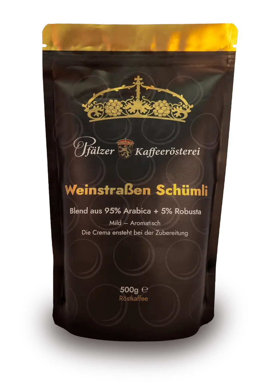 Weinstraßen Schümli, Kaffee in moderner Verpackung